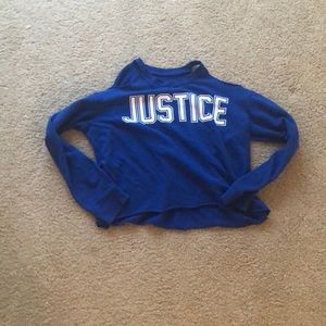 Cut shoulder justice Bluetop